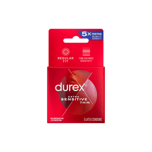 Durex Extra Sensitive Latex Condoms 3-Pack