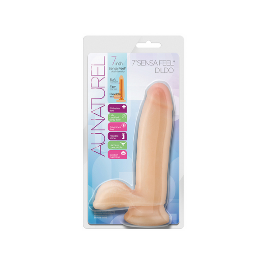 Au Naturel 7" Sensa Feel Dildo Beige