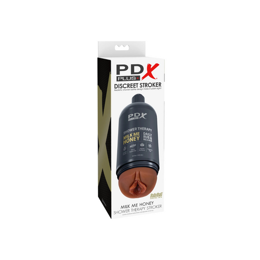 PDX Plus+ Discreet Stroker Milk Me Honey Brown