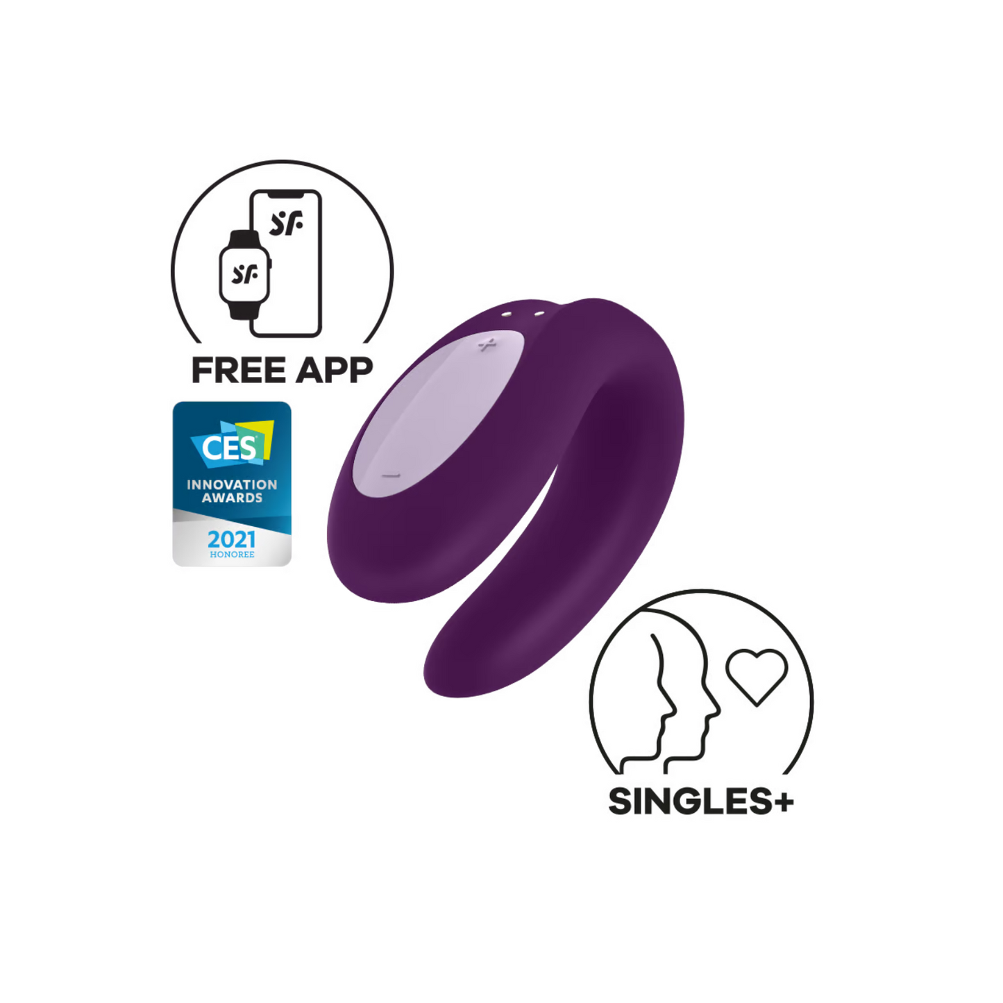 Satisfyer Double Joy Purple APP