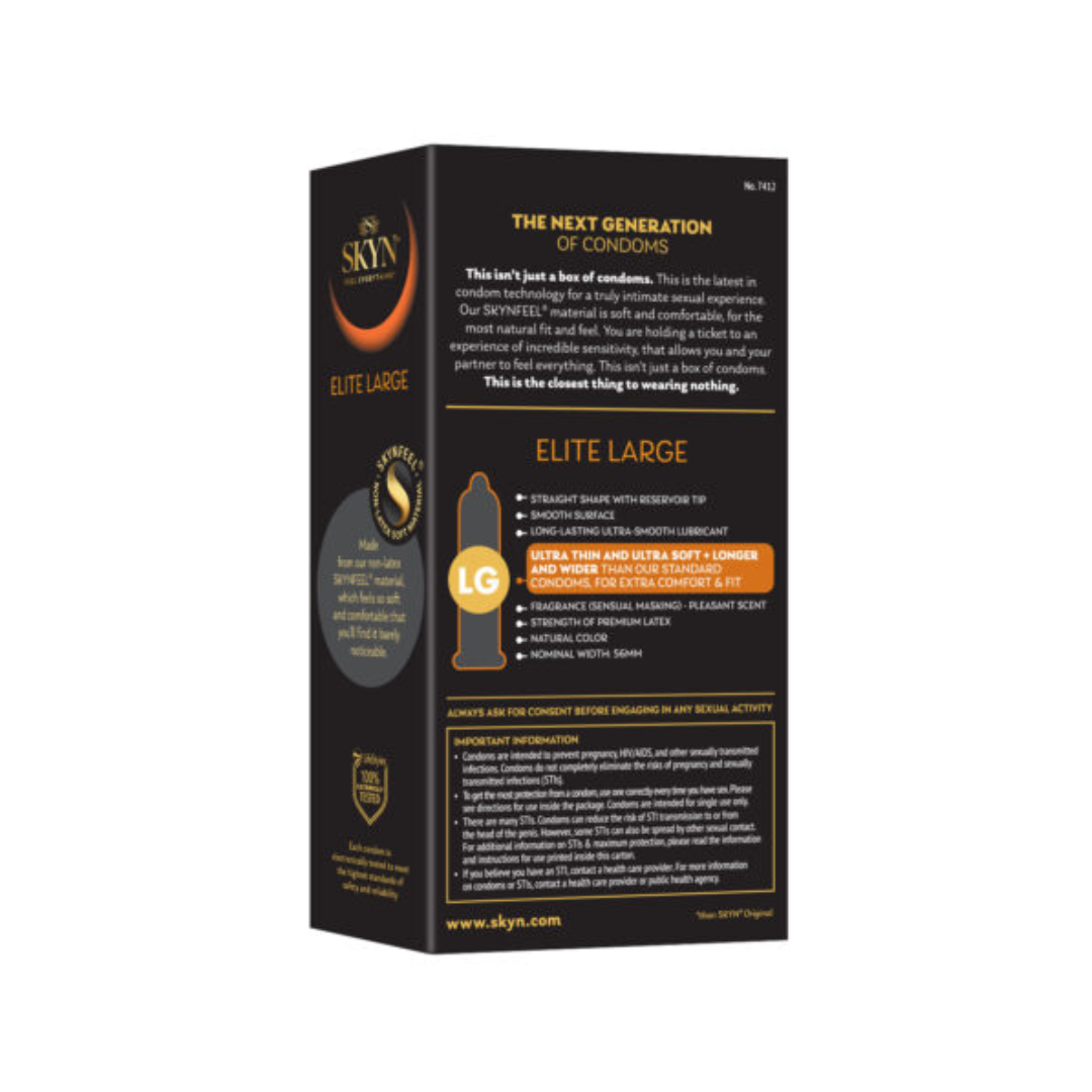 SKYN Elite Large Non-Latex Condoms 12-Pack