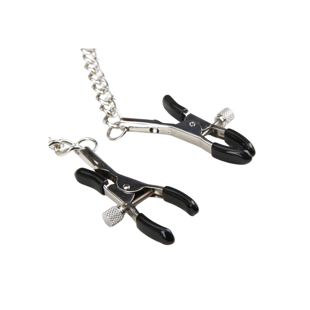 Collar & Nipple Clamps Luxfetish