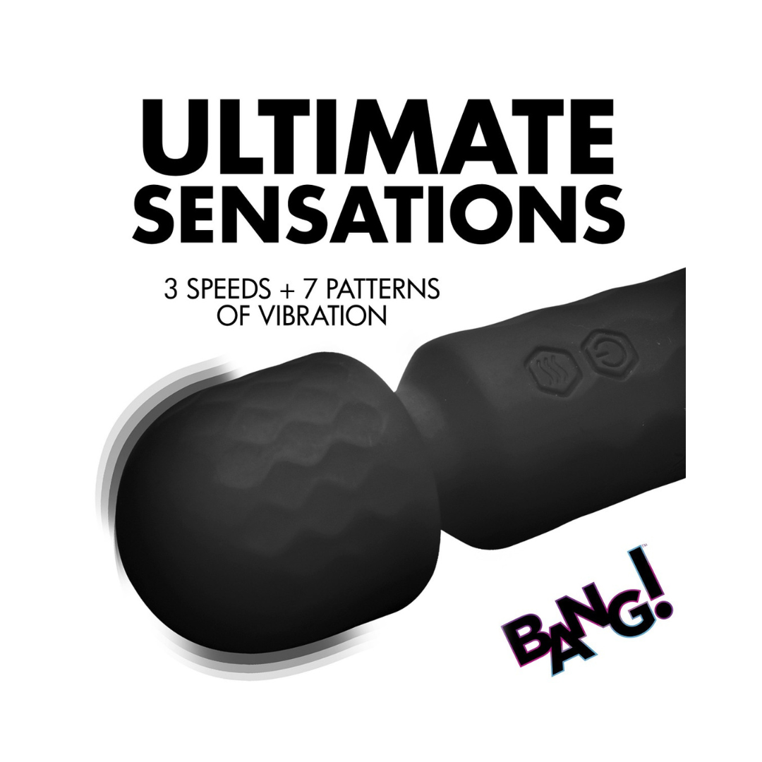 Bang! 10X Mini Silicone Wand Black
