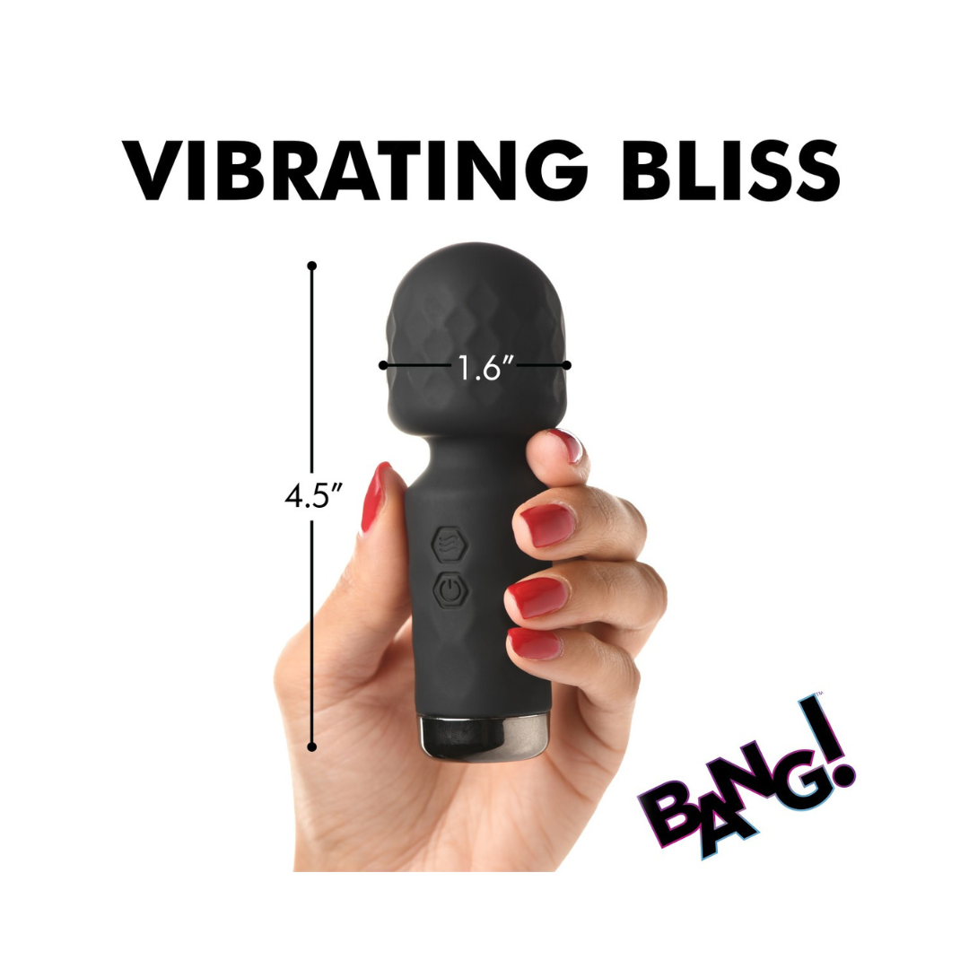 Bang! 10X Mini Silicone Wand Black