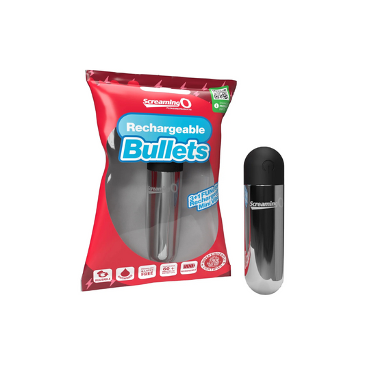 Screaming O-Rechargeable Bullet Silver