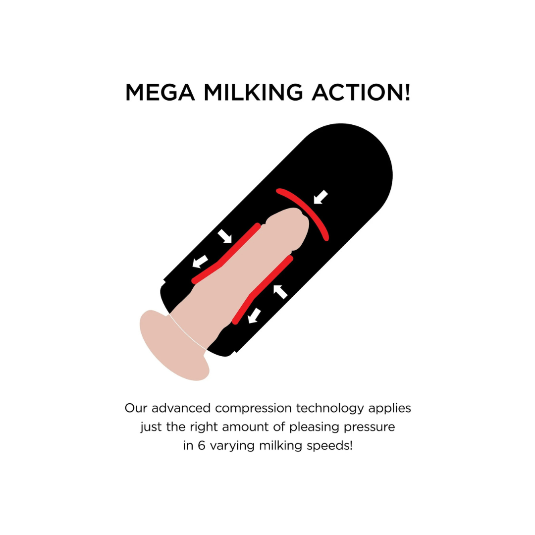 PDX Elite Vibrating Mega Milker
