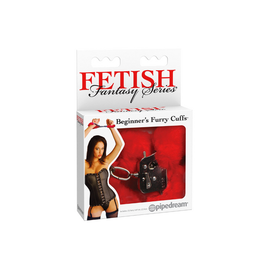 Esposas Fetish Furry Cuffs Red