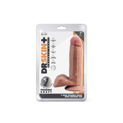 Dr. Skin 7" Posable Shaft Mocha