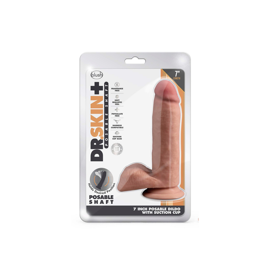 Dr. Skin 7" Posable Shaft Mocha