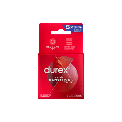 Durex Extra Sensitive Latex Condoms 3-Pack