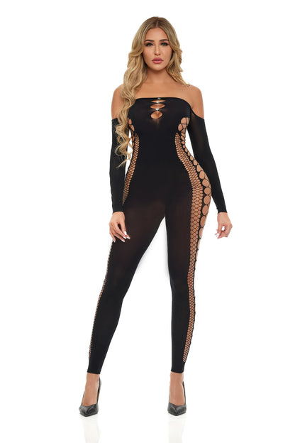 Diamond Drippin Bodystocking - Pink Lipstick 27057
