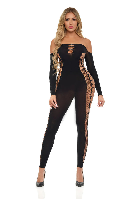 Diamond Drippin Bodystocking - Pink Lipstick 27057
