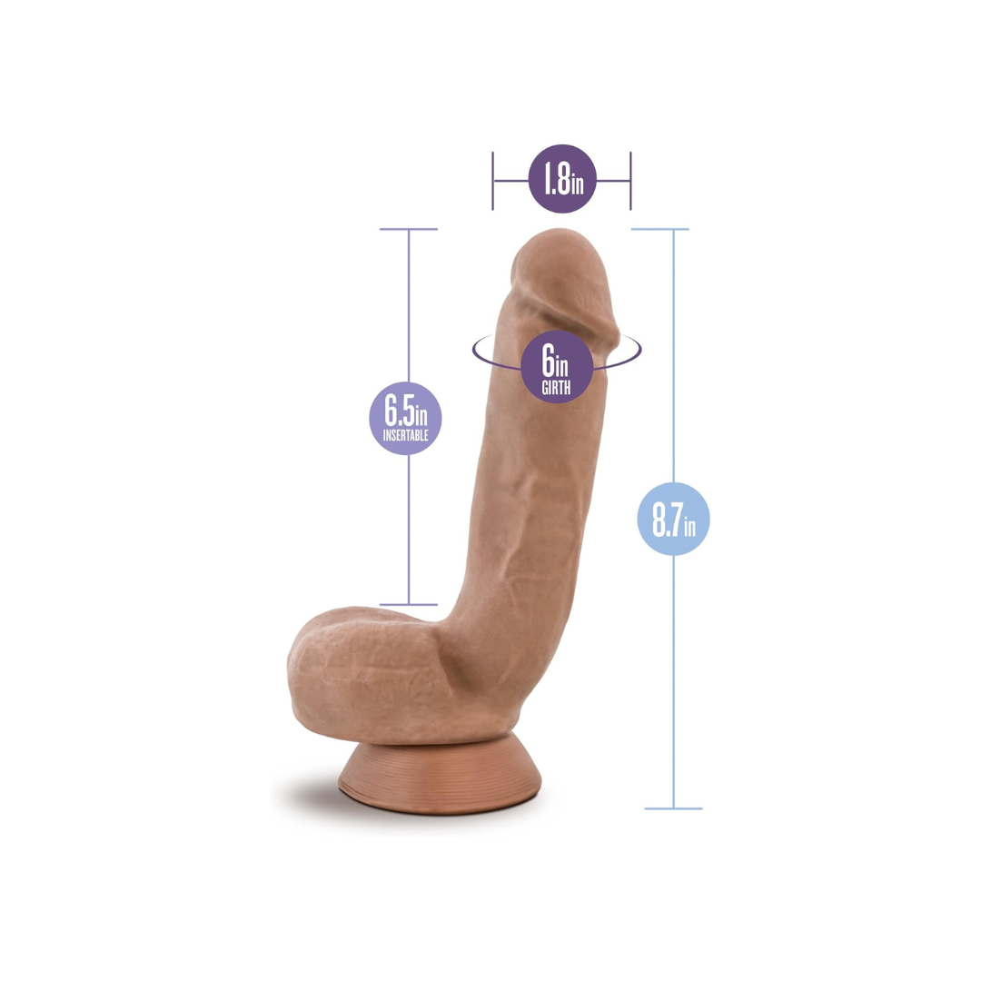 Au Naturel 9" Sensa Feel Dildo - Macho
