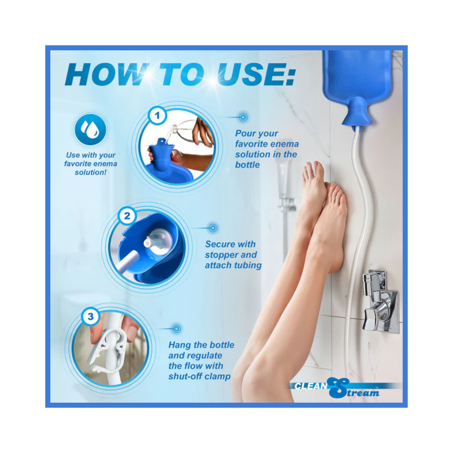 Clean Stream Water Bottle Enema Kit