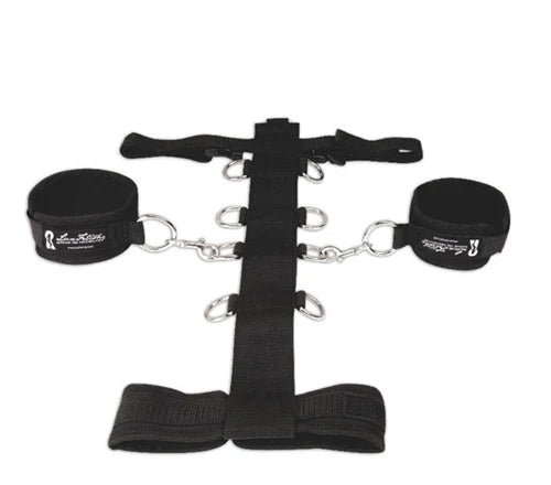 Lux Fetish 3PC Adjustable Neck & Wristraint Set