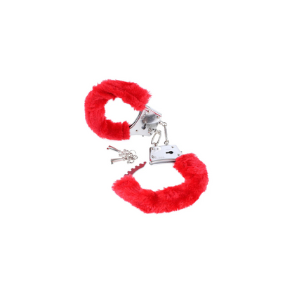 Esposas Fetish Furry Cuffs Red