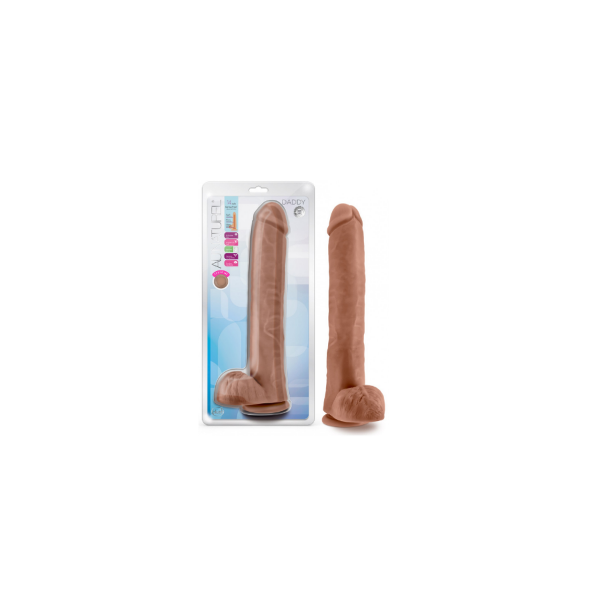 Au Naturel 14" Sensa Feel Daddy Dildo