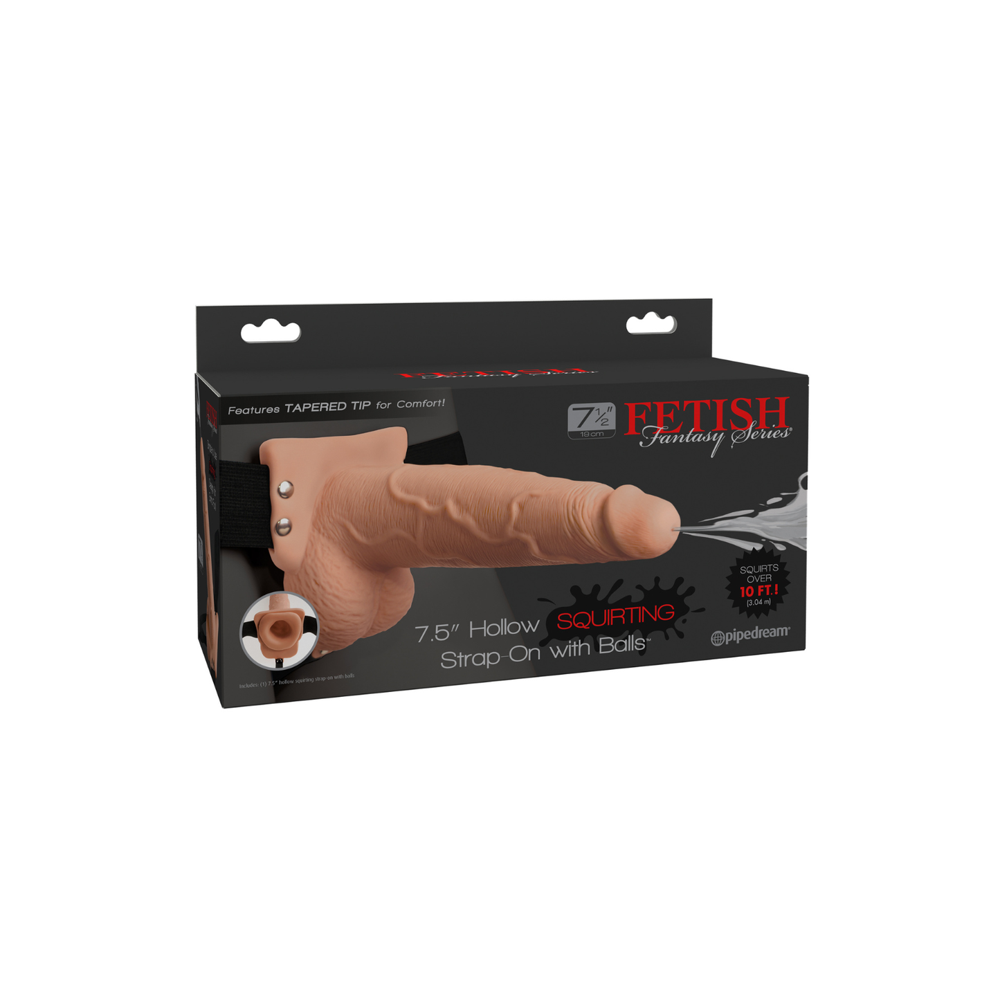 Fetish Fantasy 7.5" Hollow Squirting Stap-On Beige