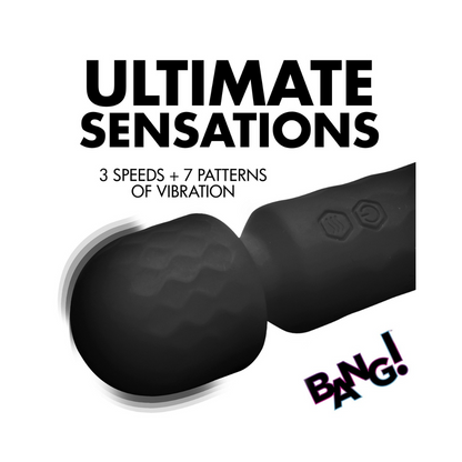 Bang! 10X Mini Silicone Wand Black