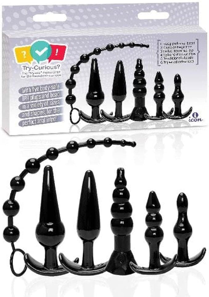 Icon Brands Try-Curious Anal Plug Kit