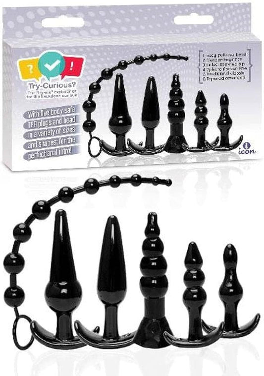 Icon Brands Try-Curious Anal Plug Kit