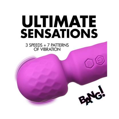 Bang! 10X Mini Silicone Wand Purple