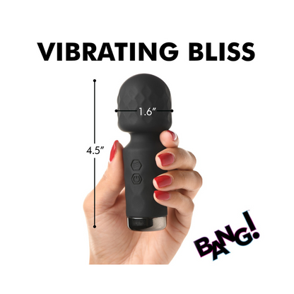 Bang! 10X Mini Silicone Wand Black