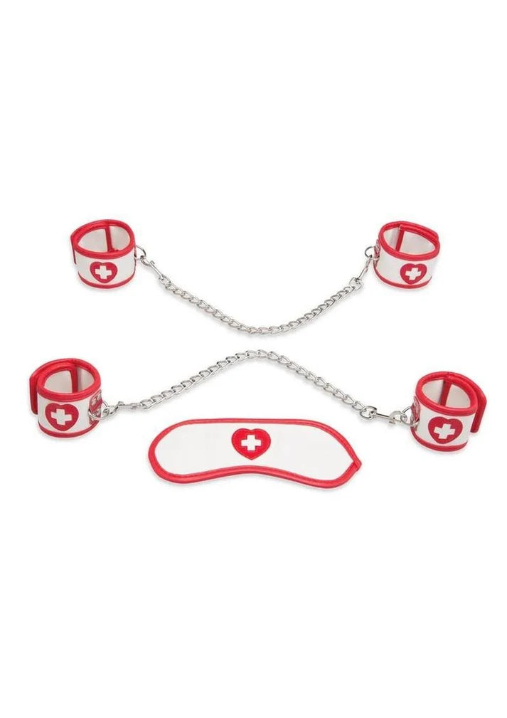 Lux Fetish 5PC Naughty Nurse BDSM Set