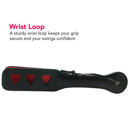 Shots Ouch Hearts Paddle - Black
