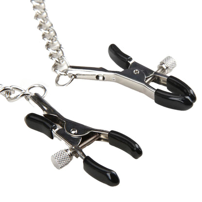 Luxfetish Breathable Ball Gag w/Adjustable Pressure Nipple Clamps
