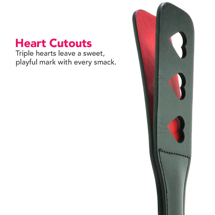 Shots Ouch Hearts Paddle - Black